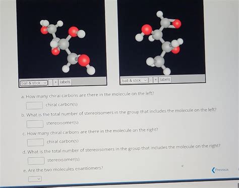 Solved a. How many chiral carbons are there in the molecule | Chegg.com