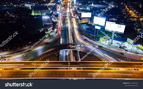 Aerial View Expressway Motorway Highway Circus Stock Photo 1077932081 ...