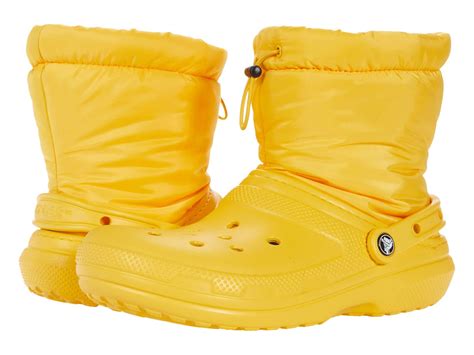 Crocs™ Synthetic Classic Lined Neo Puff Boot in Yellow - Lyst