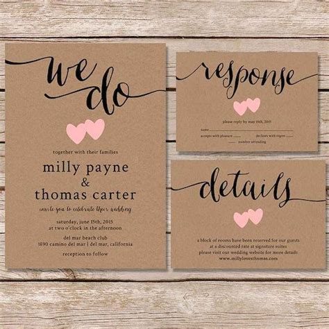 06 Simple Inexpensive Wedding Invitations Ideas | Fun wedding ...