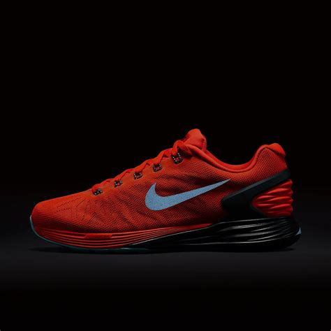 Nike Womens LunarGlide 6 Running Shoes - Bright Crimson/Black ...