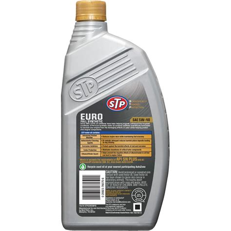 STP 5W-40 Full Synthetic Engine Oil 1 Quart