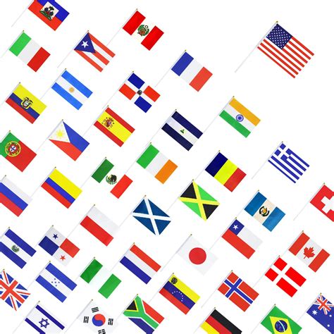 Buy WXTWK 200 Countries Flags,World National Stick Flag Small Mini ...