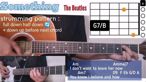 Something - The Beatles guitar chords w/ lyrics & strumming tutorial ...