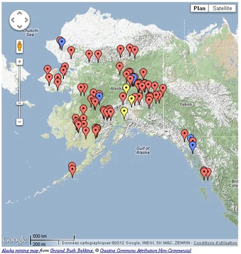 Gold Map Of Alaska - Amargo Marquita