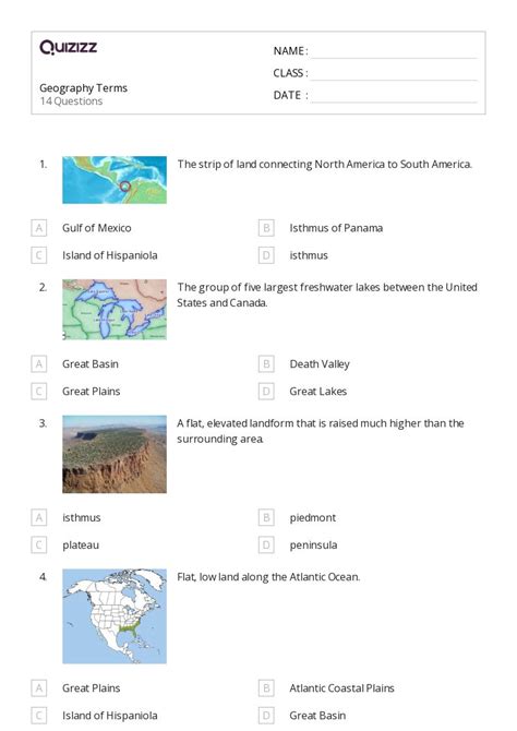 50+ Geography worksheets on Quizizz | Free & Printable