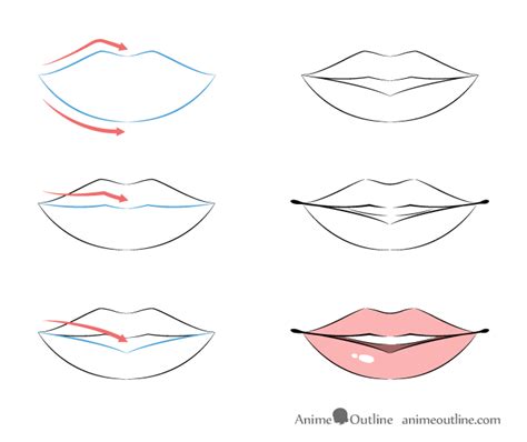 How To Practice Draw Lips Anime | Lipstutorial.org