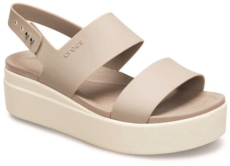 Crocs Brooklyn Low Wedge Platform Sandal, Cream – The Shoe Cabin