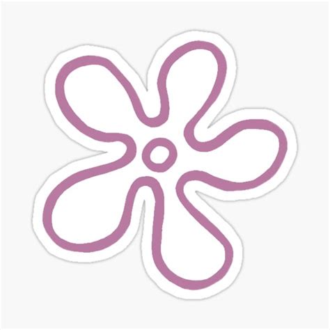 "Spongebob Flower Pink" Sticker for Sale by macarbonell | Redbubble