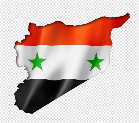 Syrian flag map | Premium PSD File