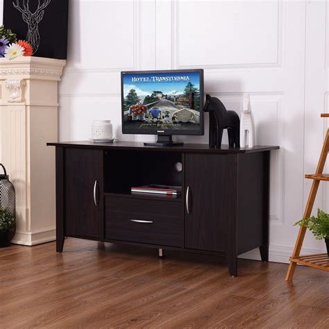 Modern Media Unit Storage Shelf TV Stand Cabinet