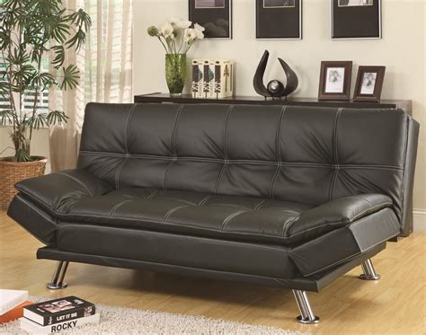 Coaster Sofa Beds and Futons Contemporary Styled Futon Sleeper Sofa Bed ...