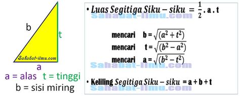 Cara Menghitung Luas Dan Keliling Segitiga Siku Siku - IMAGESEE