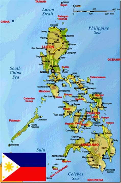 PHILIPPINES - GEOGRAPHICAL MAPS OF PHILIPPINES