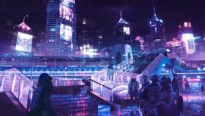 Neon City Cyberpunk HD Live Wallpaper For PC - DesktopHut