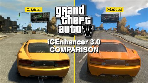 GTA IV: iCEnchancer 3.0 Mod - Graphics Comparison - YouTube