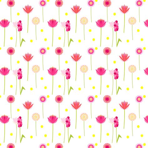 Free digital floral scrapbooking paper : pink and yellow paradise ...