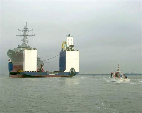 Another shot of the USS Cole on the M/V Blue Marlin. | Arleigh burke ...