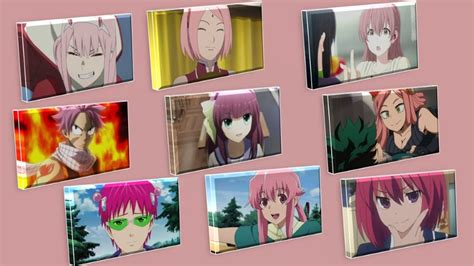 Female Anime Characters With Pink Hair