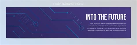 Premium Vector | Modern abstract technology linkedin banner template