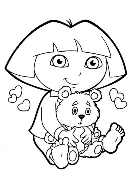 Free Printable Dora The Explorer Coloring Pages For Kids