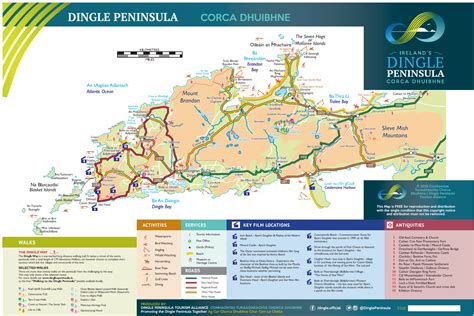 Map of the Dingle Peninsula | Ireland travel, Map, Ireland