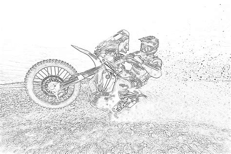 Dirt Bike Printable Coloring Pages - Free Printable Templates