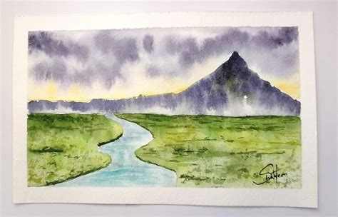 Easy Watercolor Landscape Ideas for Beginners - My Art Aspirations