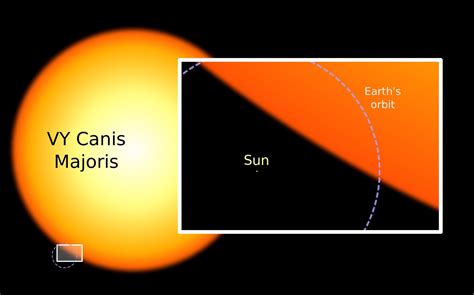 Largest stars in the Universe: VY Canis Majoris | Earth Blog