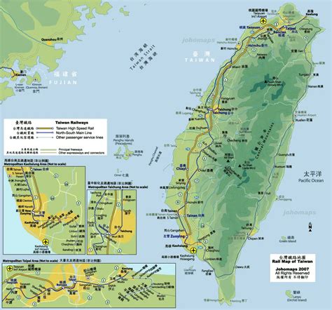 Rail Map of Taiwan • Mapsof.net