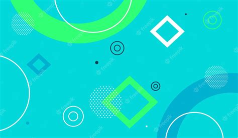 Premium Vector | Blue and green geometric background vector