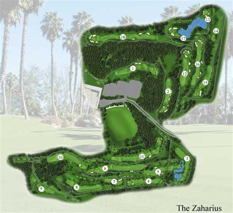 Industry Hills Golf Club - Zaharias Course - Layout Map | Course Database