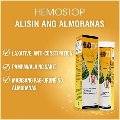 Hemostop Effervescent Tablets for Hemorrhoids Gamot para sa Almoranas ...