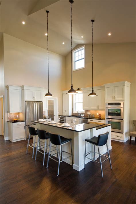 Magnificent Lighting Ideas For High Ceilings | Kitchen ceiling lights ...