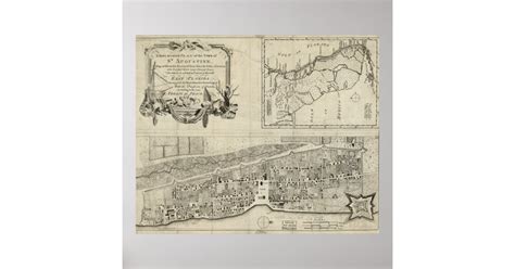 Vintage Map of St. Augustine FL (1764) Poster | Zazzle