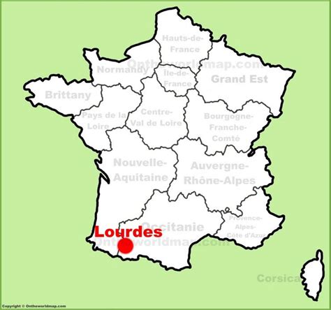 Lourdes location on the France map - Ontheworldmap.com