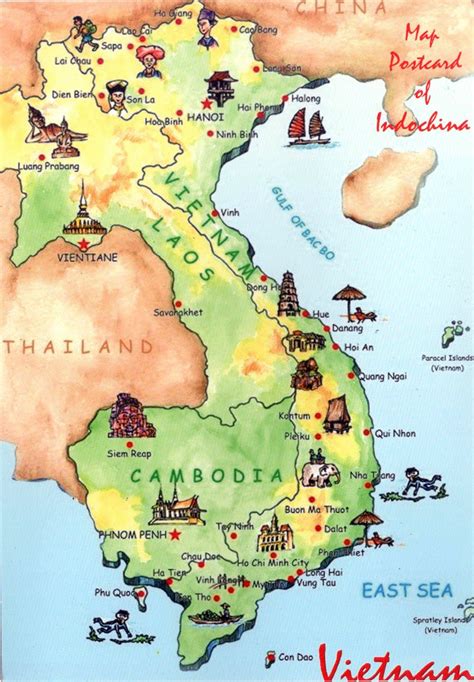 WORLD, COME TO MY HOME!: 3194 VIETNAM - The map of the country