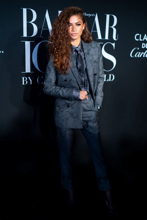 Zendaya Rocked a Suit and Tie at BAZAAR ICONS - Flipboard