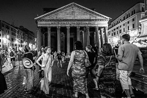 Pantheon Rome by Night Photograph by Ute Herzog - Fine Art America