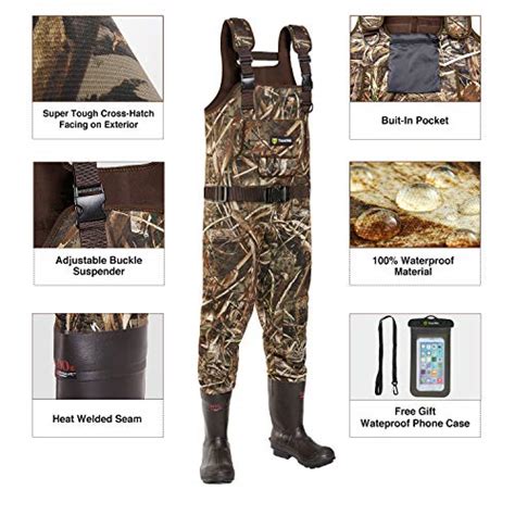 TIDEWE Chest Waders, Hunting Waders for Men Realtree MAX5 Camo with ...