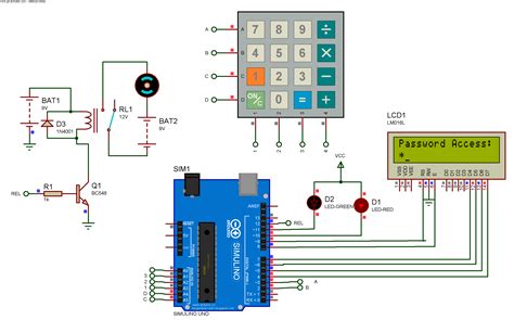 Password Based Door Lock System Using Arduino SIMULINO UNO - duino