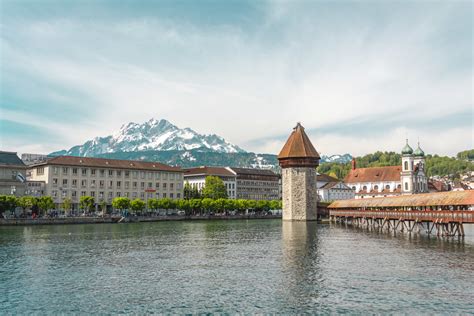 The Chapel Bridge (Kapellbrücke) • Historic City Center » Luzern White ...