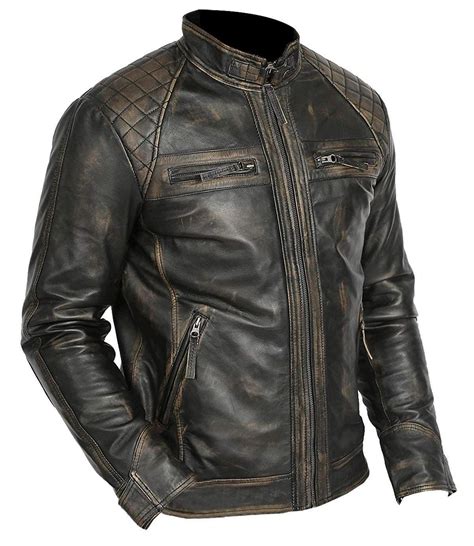 Cafe Racer Retro Motorcycle Leather Jacket | Cafe Racer Jacket