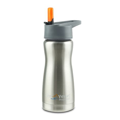 Frost Kids 13oz Stainless Steel Insulated Water Bottle with Straw Top ...