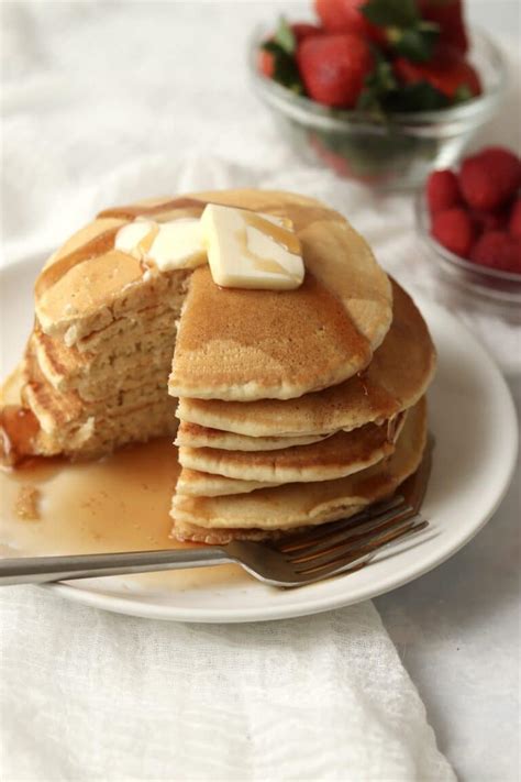 Homemade Pancakes without Milk | Kathleen's Cravings