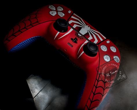 Spiderman Miles Morales Themed PS5 Custom Dualsense Controller ...