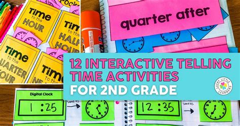 12 Interactive Telling Time Activities for 2nd Graders - Lucky Little ...