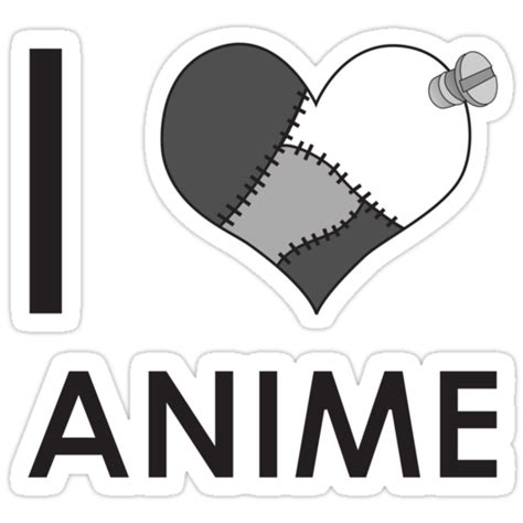 "I Love Anime" Stickers by AnimePlusYuma | Redbubble