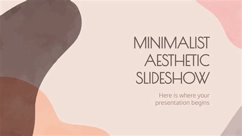 Minimalist Aesthetic Slideshow Google Slides & PPT template