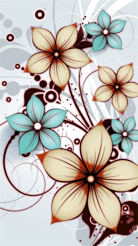 Flowers, flowers, pattern, HD phone wallpaper | Peakpx